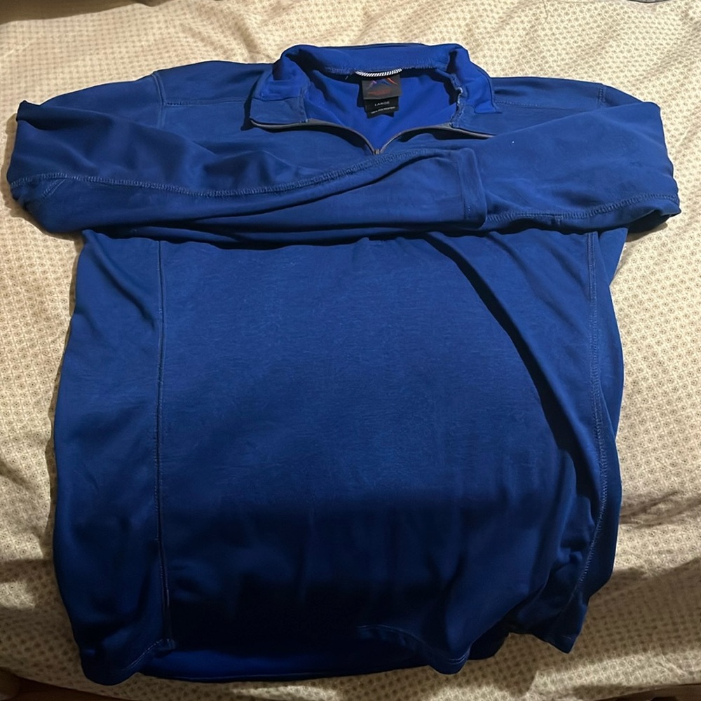 Narragansett traders blue quarter zip long sleeved shirt men’s size large NWOT